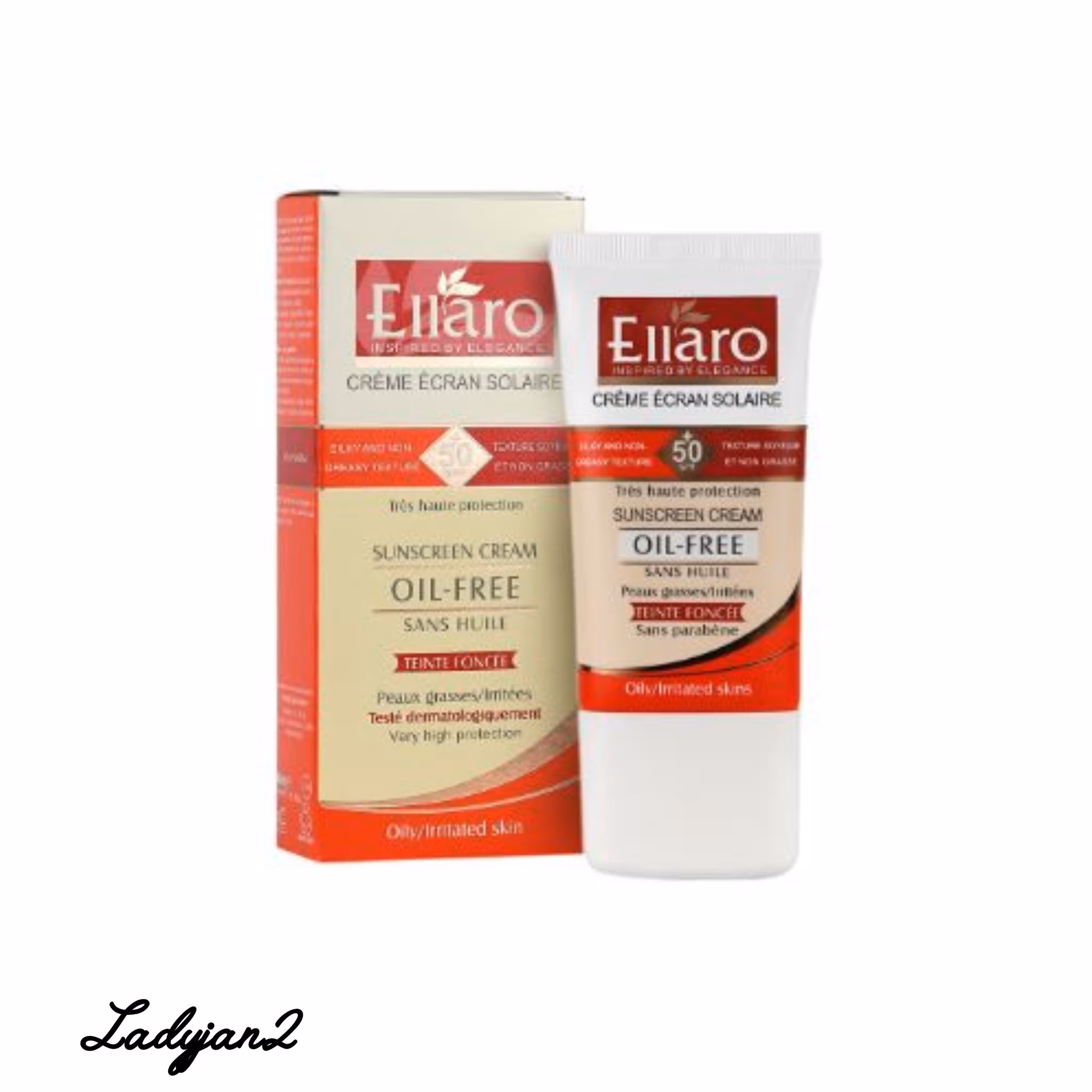 کرم ضد آفتاب الارو فاقد چربی SPF50 (بژ روشن)