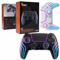 گیم پد بیسیم شوک دار حرفه ای Porodo Gaming Wireless Controller Ergonomic Design PS4,PC,android,ios