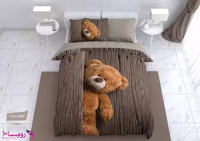 قیمت و خرید سرویس روتختی طرح تدی یک نفره برند ترکسان کد d37