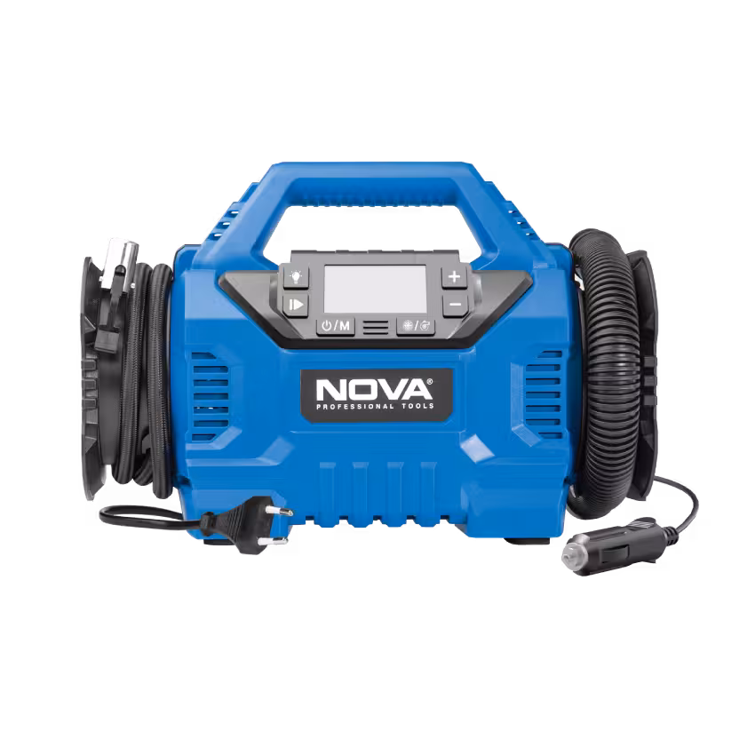 مینی کمپرسور سه کاره فندکی و برق شهری نووا مدل 9163