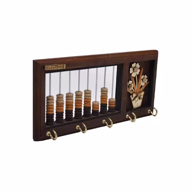 جا کلیدی چوبی طرح چرتکه