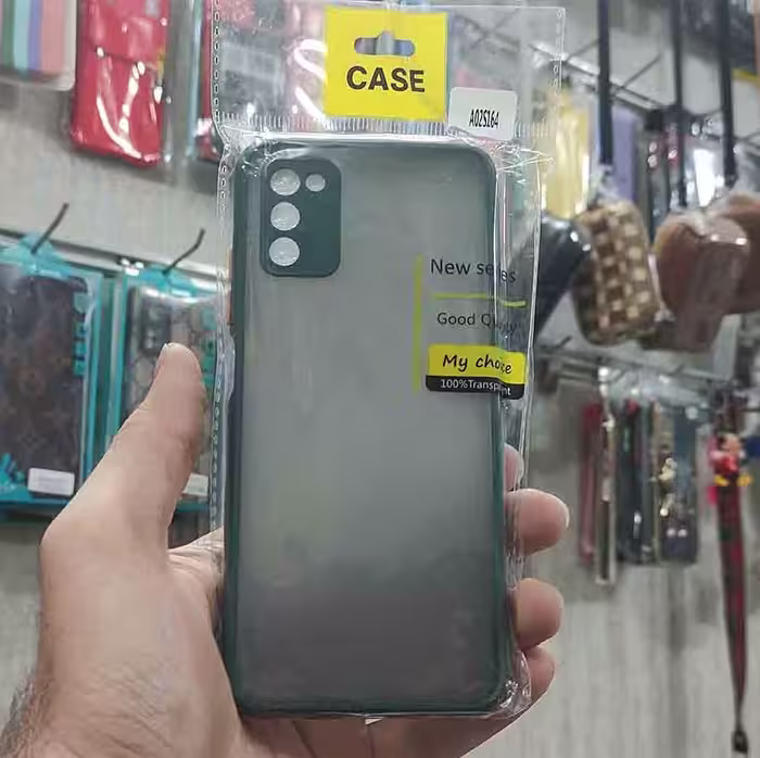 گارد PC مات محافظ لنز دار Samsung A02s رنگ یشمی