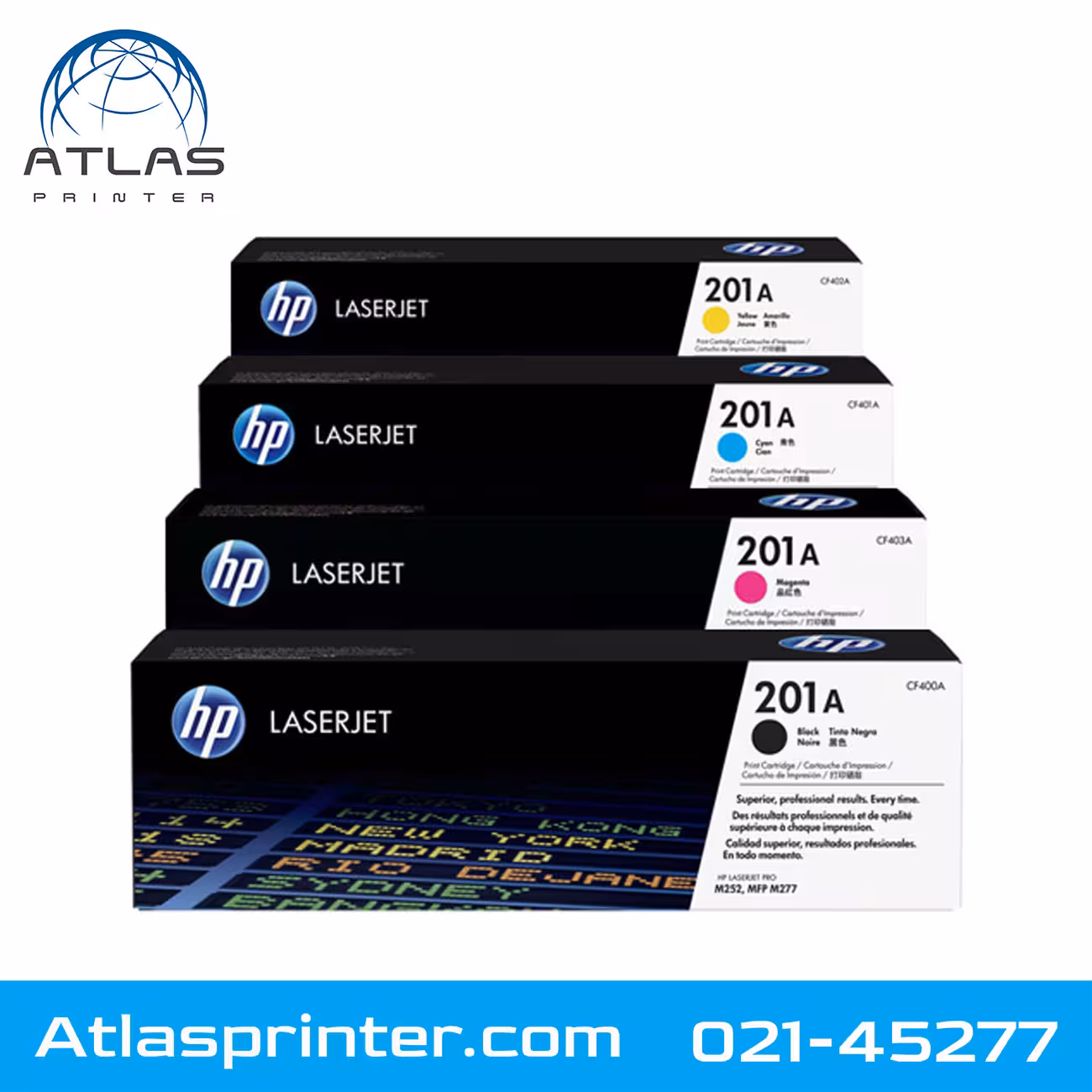 کارتریج ست چهار رنگ اچ پی HP 201A