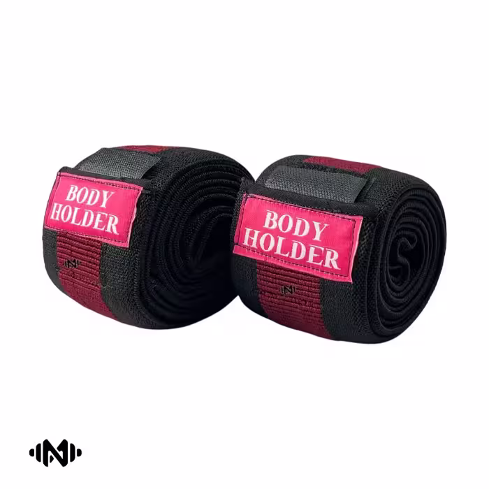 زانوبند اسکات، ترمزدار، مدل body holder1، مناسب برای حمایت از زانو در حین تمرینات ورزشی و بدنسازی.