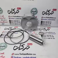 رینگ و پیستون ( پستان ) موتور لاکی vf3 185 و گالکسی na 180 کیفیت درجه 1 ( سایز 0/25 )