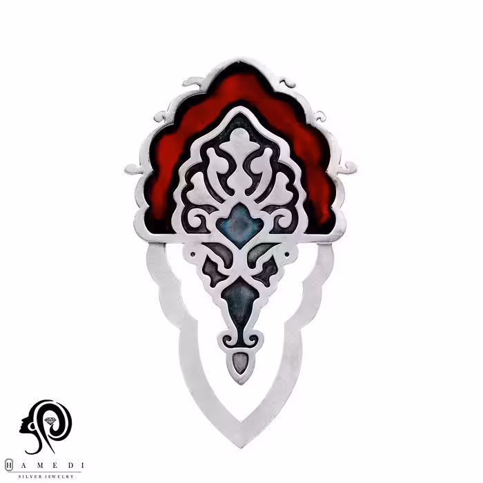 نشان کتاب نقره بوکمارک اسلیمی مدل BMIM 7