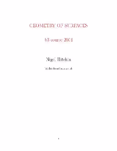 خرید و دانلود نسخه کامل کتاب Geometry of surfaces