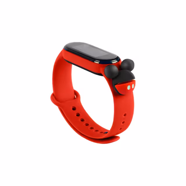 ساعت مچی دیجیتال بچگانه مدل لمسی طرح میکی موس قرمز