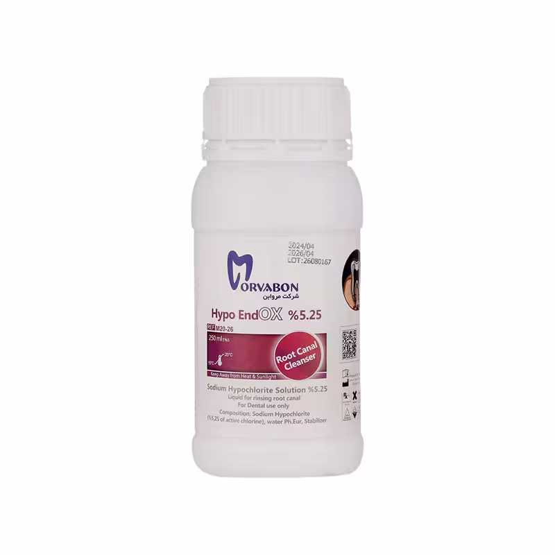 محلول هایپو کلرید سدیم 250 میلی لیتری مروابن Morvabon – Hypo Endox