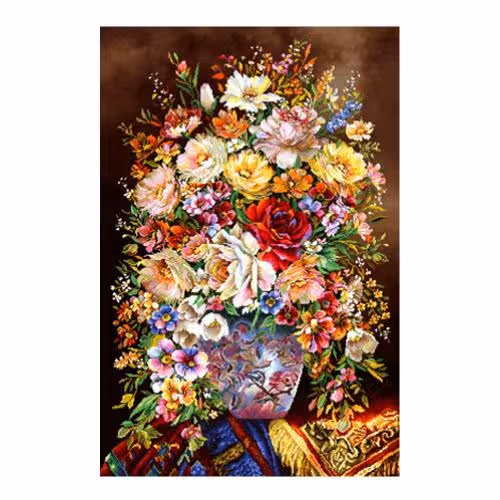 طرح گل وگلدان کد 25286