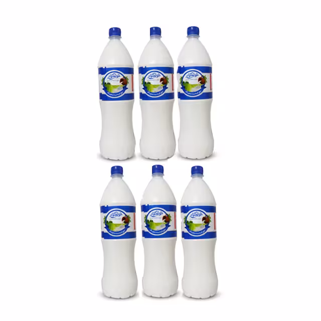 دوغ بدون گاز با طعم نعنا خوشگوار 1500 میلی لیتری بسته 6 عددی