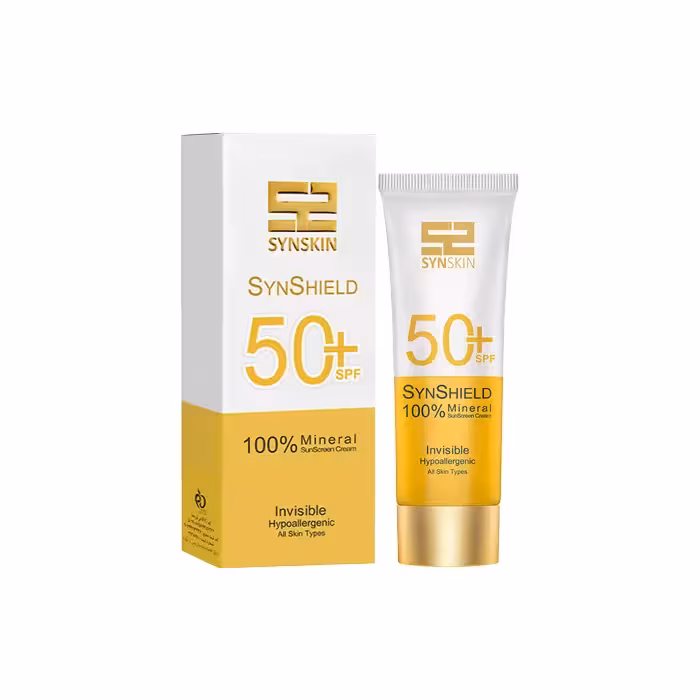 کرم ضد آفتاب Spf50 بدون رنگ SYN Shield Mineral ساین اسکین | 50 میل