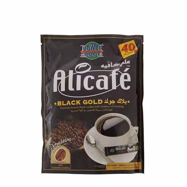 پودر قهوه علی کافه مدل Black Gold بسته 40 عددی