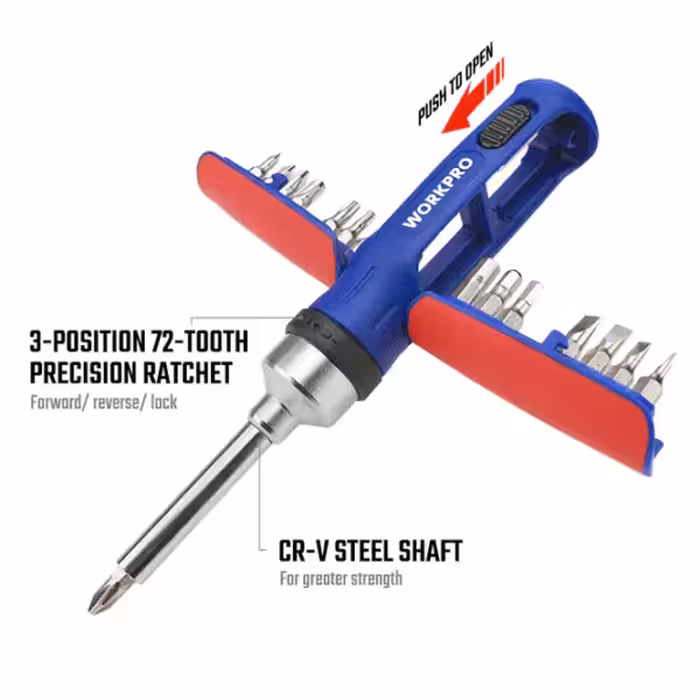 پیچگوشتی جغجغه 15 عددی ورک پرو مدل WP 221061