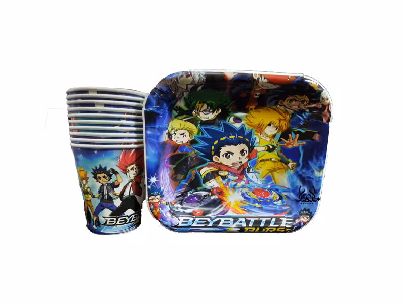 بشقاب لیوان فرفره های انفجاری( 10 عددی )