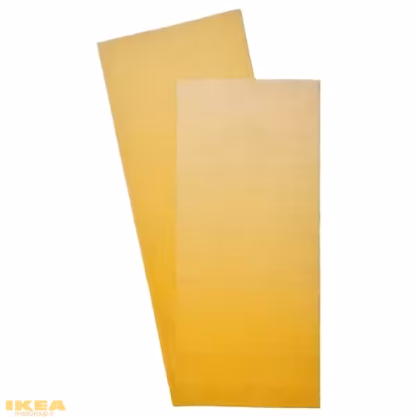 فرش دستباف کم پرز زرد مدل VARMBLIXT | برند ایکیا | ارسال 5 روز کاری