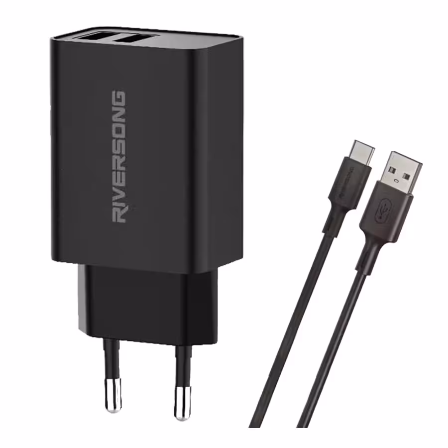 شارژر دیواری 12 وات ریورسانگ مدل Safekub D13 به همراه کابل USB به Type-C