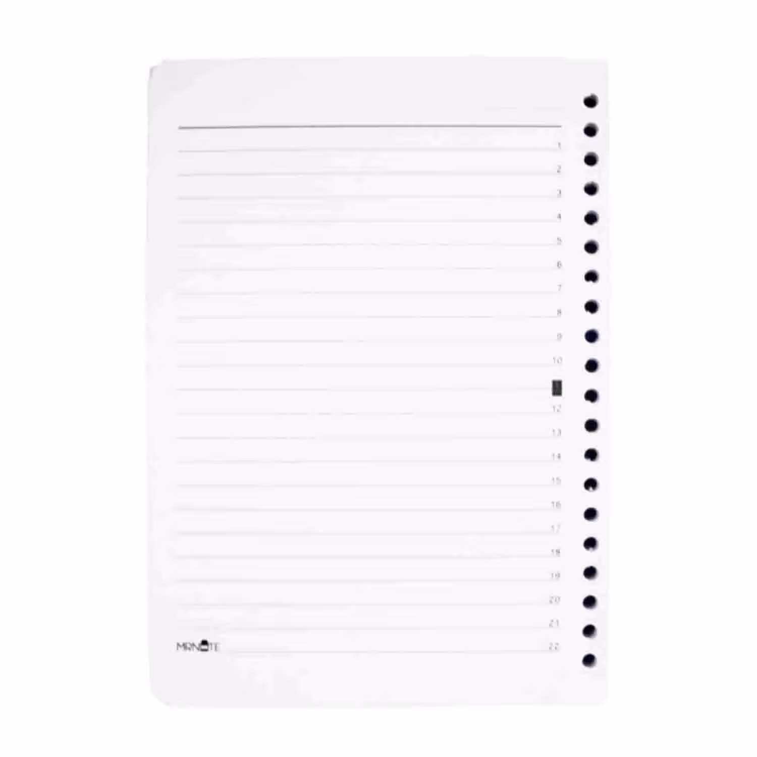 یدک کلاسور20حلقه 100برگ A5مسترنوت کد986 کارتن 50عددی