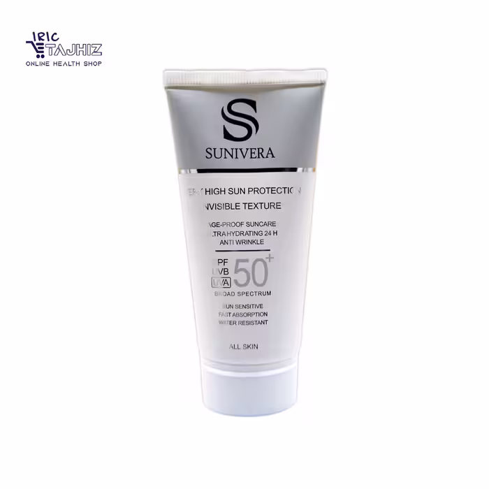 کرم ضد آفتاب مناسب انواع پوست سانیورا SPF 50 SUNIVERA (بی رنگ)