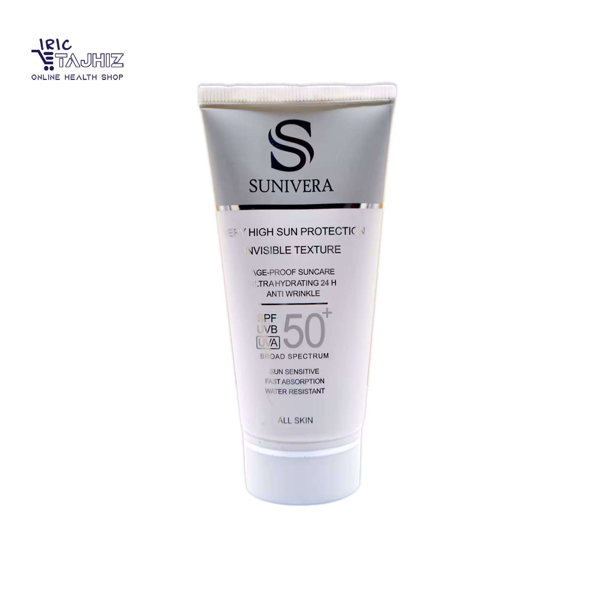 کرم ضد آفتاب مناسب انواع پوست سانیورا SPF 50 SUNIVERA (بی رنگ)