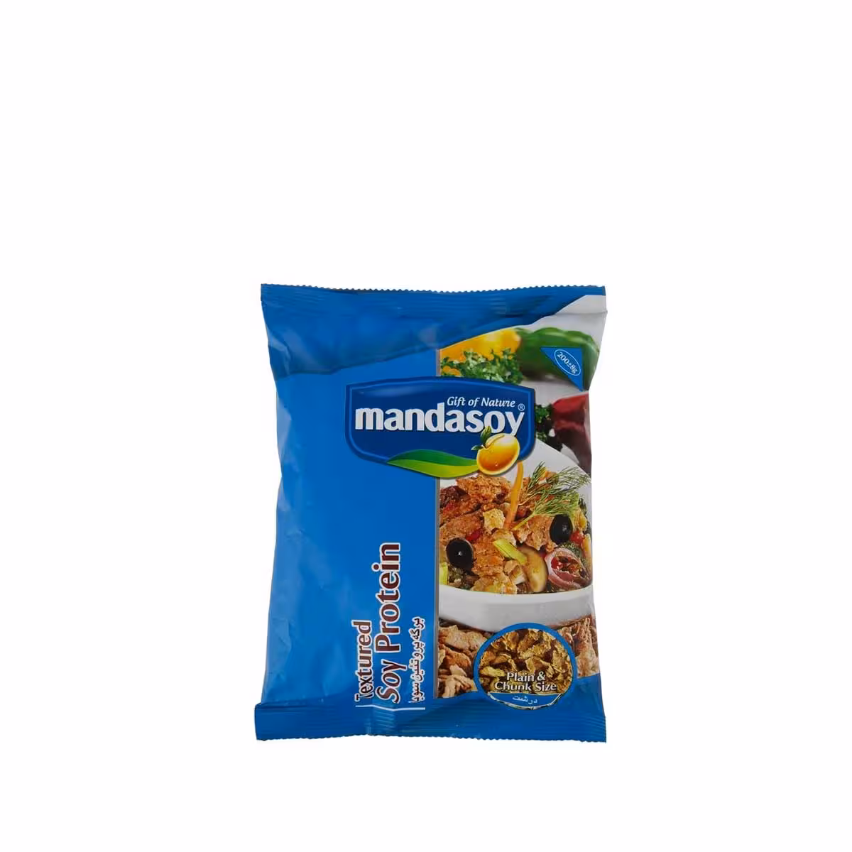 برگه سویا درشت مانداسویMandaSoy large soya flakes
