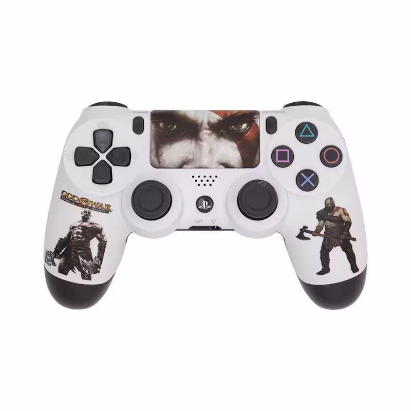 خرید و قیمت دسته بازی بی سیم سونی Dualshock 4 High Copy  طرح GOD OF WAR 4 مناسب برای PS4