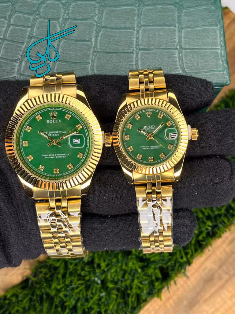 خرید ست ساعت زنانه و مردانه رولکس دیت جاست کیفیت عالی کد 2117325 - ردگل
