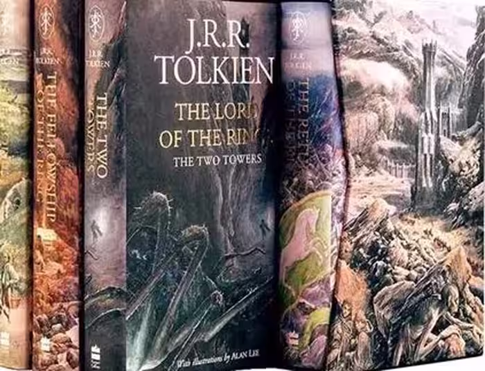 Lord of the Rings Illustrated Edition 1 to 4 full pack (پک کامل ارباب حلقه ها نسخه مصور)