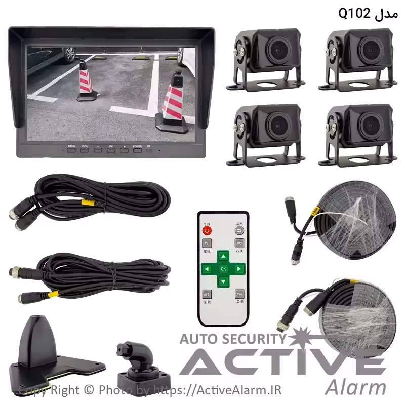 قیمت دوربین ثبت وقایع کامیون و تریلی مدل Q102 چهار دوربین