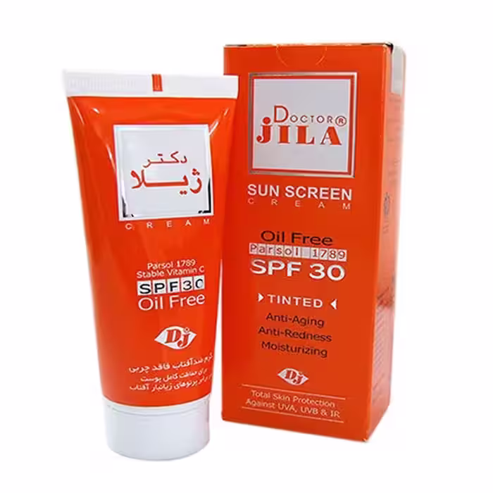 کرم ضدآفتاب رنگی دکتر ژیلا Spf30 حجم 30 گرم