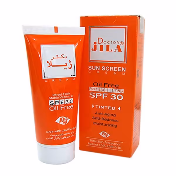 کرم ضدآفتاب رنگی دکتر ژیلا Spf30 حجم 30 گرم