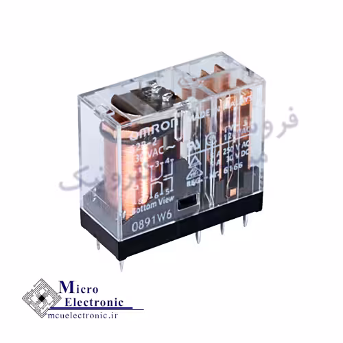 رله شیشه ای 12 ولت 5 آمپر 8 پایه OMRON