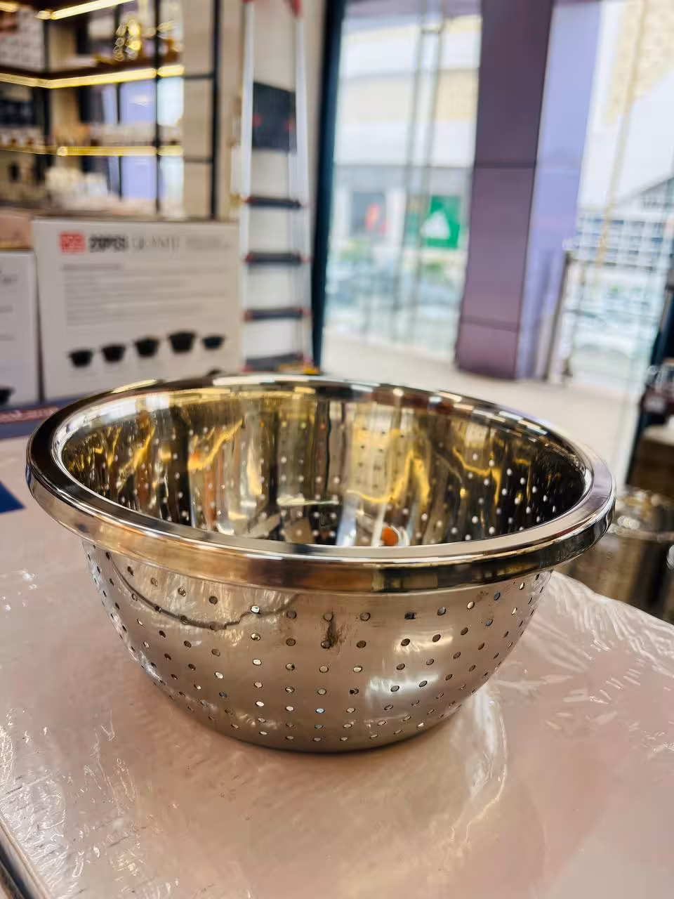 آبکش گرد استیل ضد زنگ وارداتی 5062-22
