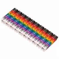 حروف سیم فشاری کلیپسی کلمسان KE-3 مناسب سیم 4-6 بسته 200 عددی
