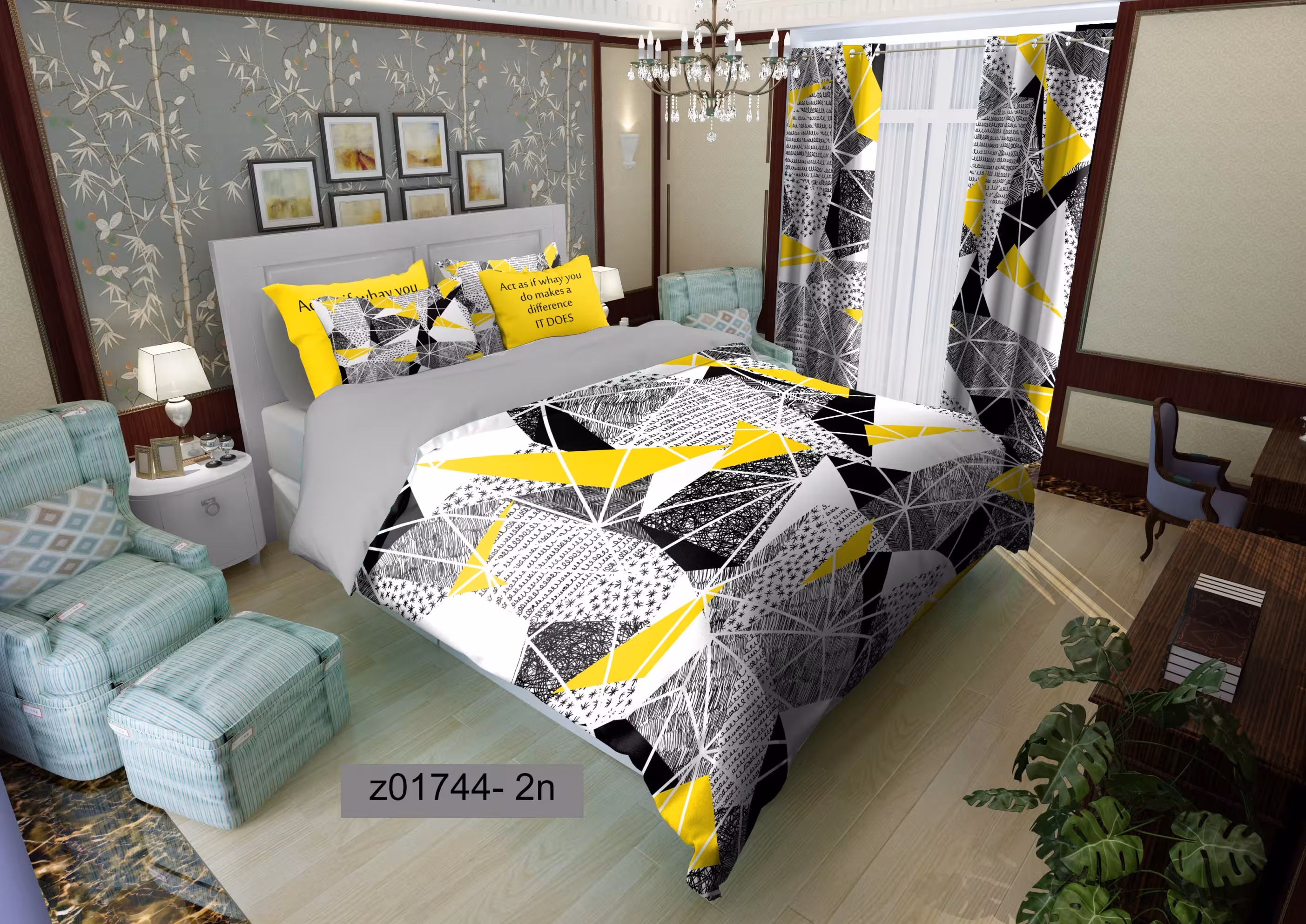 لحاف روتختی تنسل سه بعدی (3D) کالای خواب متین کد 1744