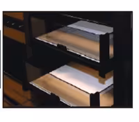 کشو ریلی شیشه ای داخل کمد رنگ مشکی طرح ایتالین سایز 45 فانتونی کد J508