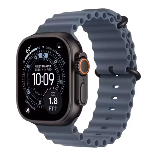 ساعت هوشمند اپل مدل Watch Ultra 3 سایز 49 میلی متری Apple Watch Ultra 3 Black Titanium Case 49mm Ocean Band