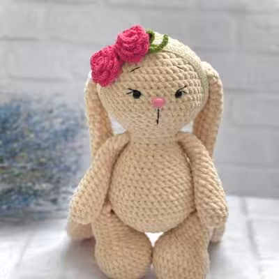 عروسک خرگوش گوش دراز مخملی