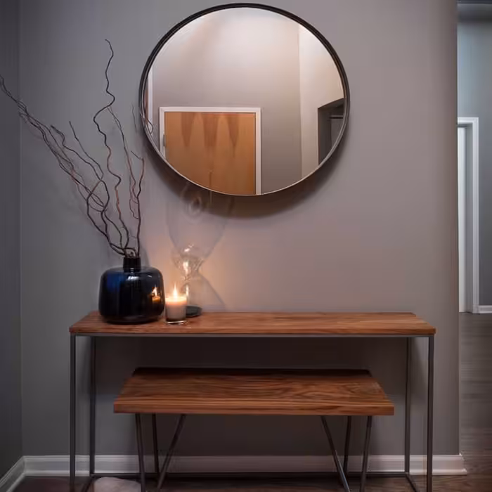 آینه مدل گرد طرح ظریف کد F-60