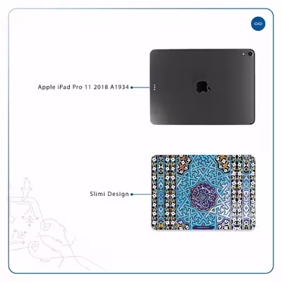برچسب پوششی ماهوت مدل Iran-Tile7 مناسب برای تبلت اپل iPad Pro 11 2018 A1934