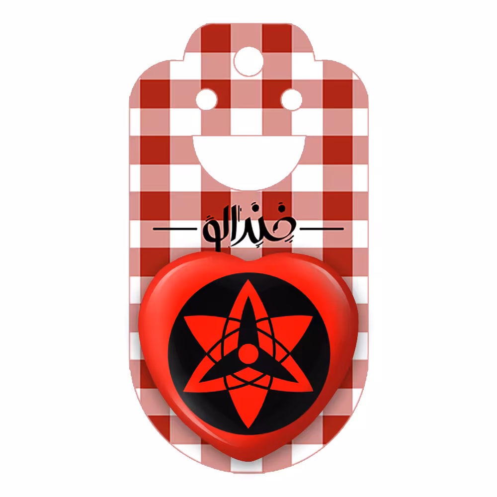 پیکسل خندالو طرح انیمه ناروتو شارینگان مدل قلبی کد 10570