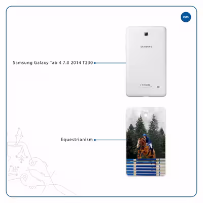 برچسب پوششی ماهوت مدل Equestrianism مناسب برای تبلت سامسونگ Galaxy Tab 4 7.0 2014 T230