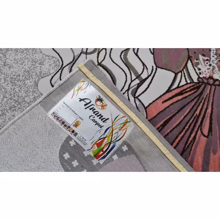 فرش ماشینی افرند طرح دختر کوچولو کد 163