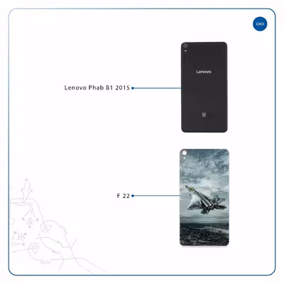 برچسب پوششی ماهوت مدل F-22 Raptor مناسب برای تبلت لنوو Phab B1 2015
