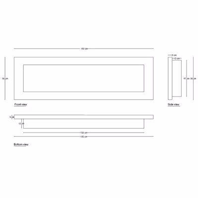 شومینه دیواری برقی شومینه بیستون مدل H.B_180_L4.bs