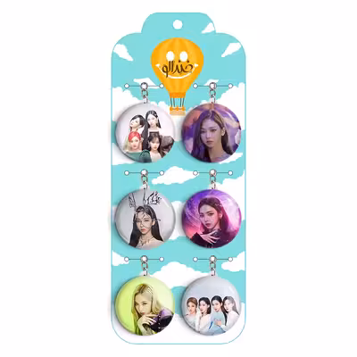 جاکلیدی خندالو مدل گروه اسپا کد 541B مجموعه 6 عددی