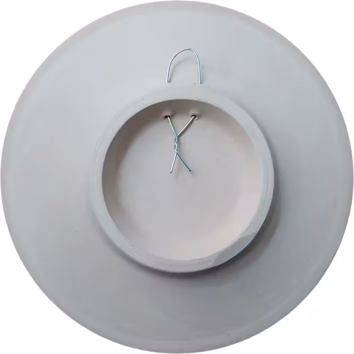 بشقاب دیوارکوب سفالی مدل گربه و حوض ماهی