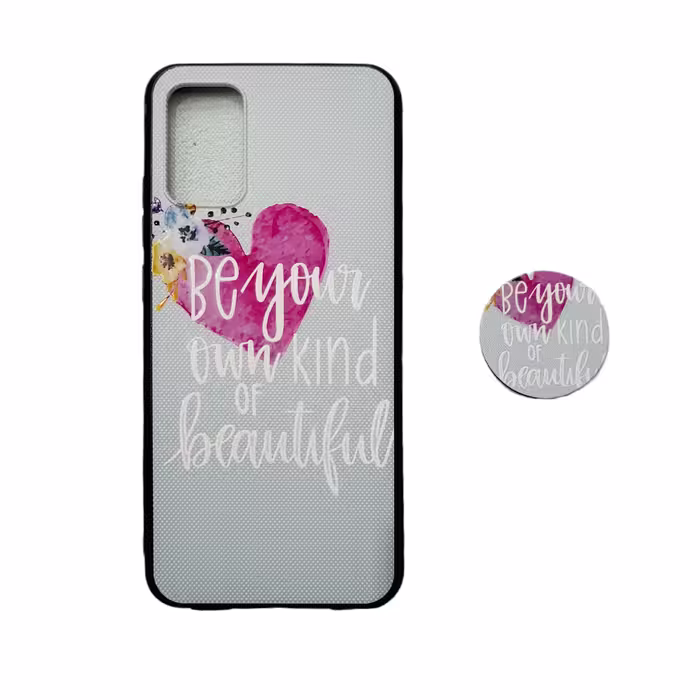 کاور طرح آبرنگی مدل a03s مناسب برای گوشی موبایل سامسونگ Galaxy A03S / A02S / M02S به همراه پاپ سوکت