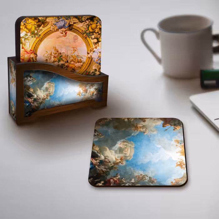 زیر لیوانی لوکسینو مدل Sh_2535 مجموعه 6 عددی