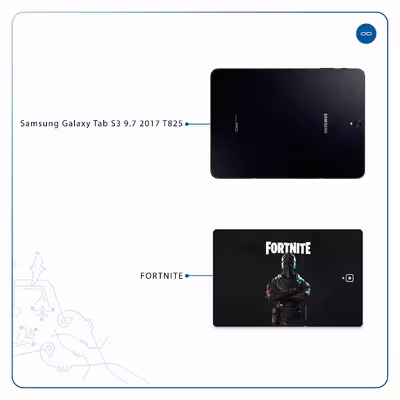 برچسب پوششی ماهوت مدل Fortnite-Game مناسب برای تبلت سامسونگ Galaxy Tab S3 9.7 2017 T825